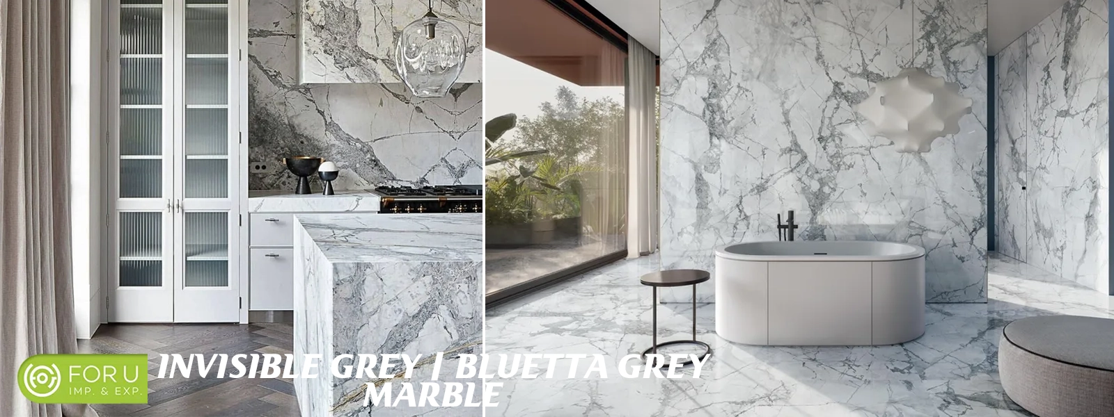 Bluetta Grey Marble Bathroom Projects FOR U STONE