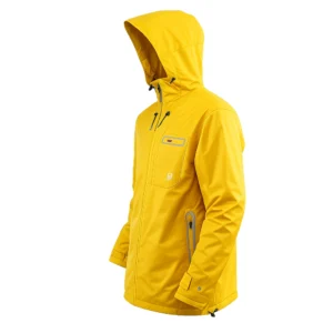 yellow waterproof insulated jacket detail.webp
