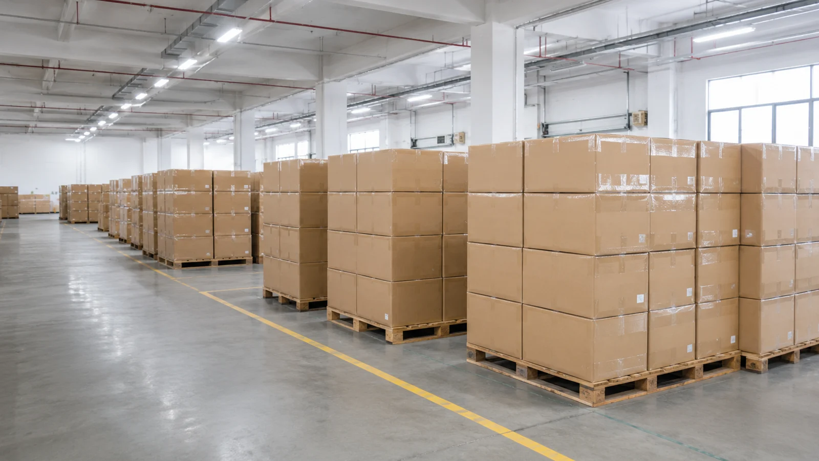 Rainwear export carton packing and warehouse support