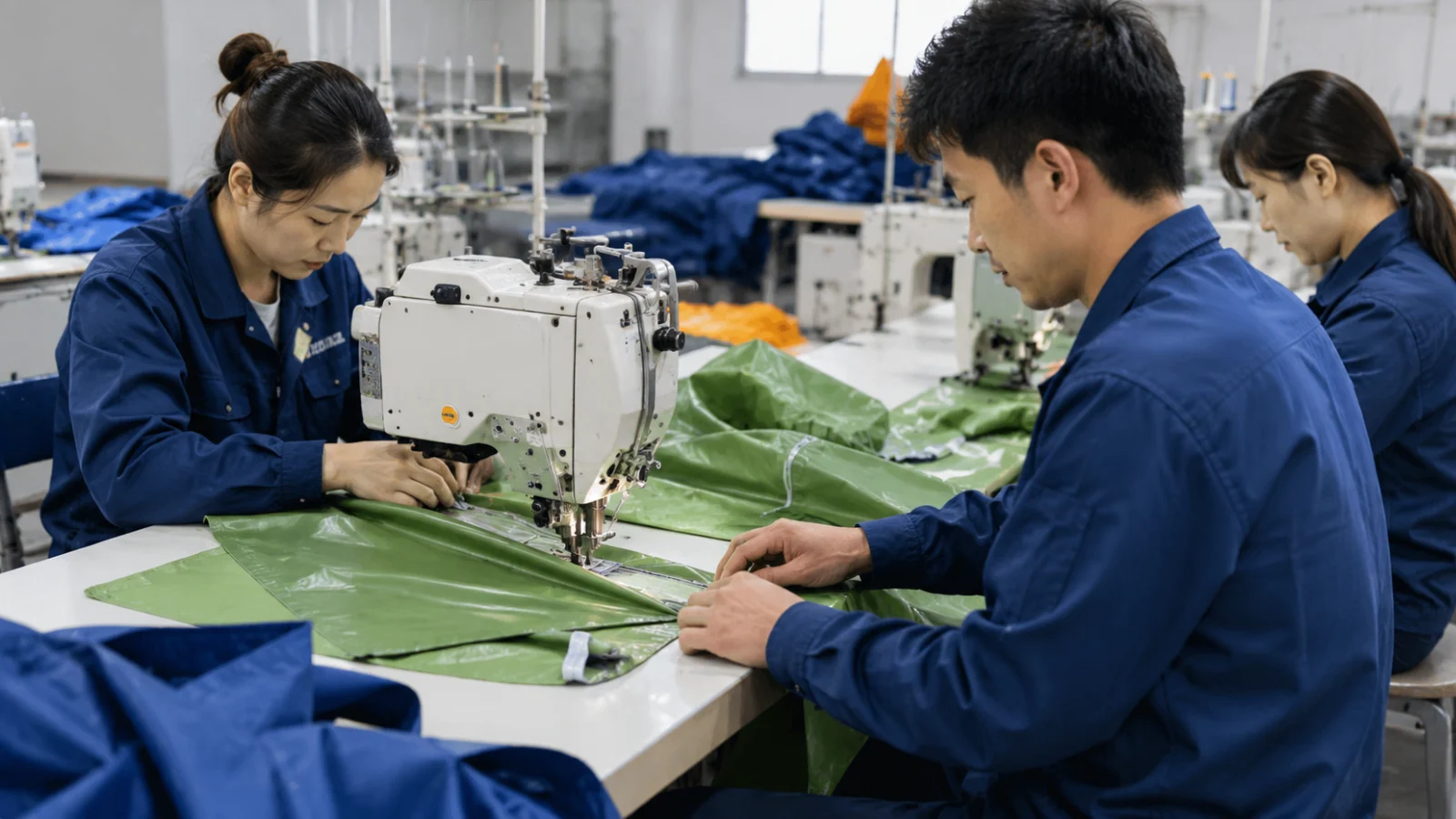Rainwear sample development and production workshop