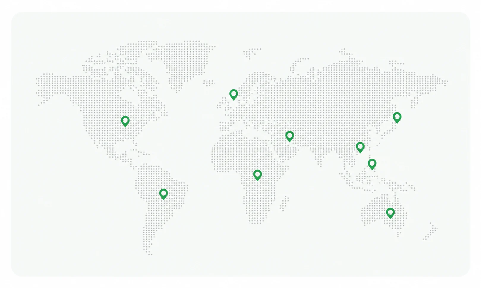 YOUNGSTAR global rainwear export market map showing worldwide supply regions