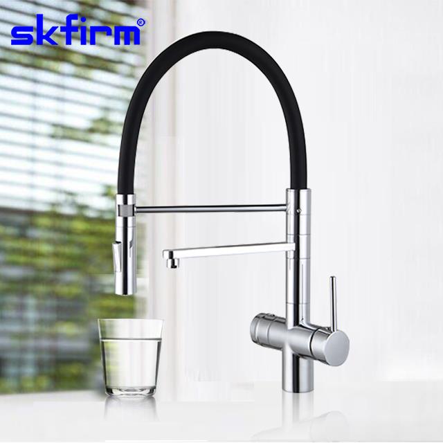 How is a black kitchen 3-way faucet different from a normal faucet?