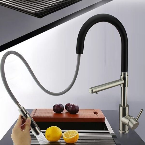 Faucet Factory Wholesale 304 Pull Down Spray Stream Kitchen Faucet