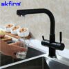 matte black 3 way water kitchen faucet40430820250 1663640642300