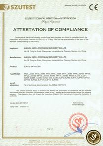 Certificado JWELL-7