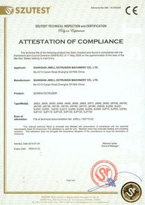 Certificado JWELL-16