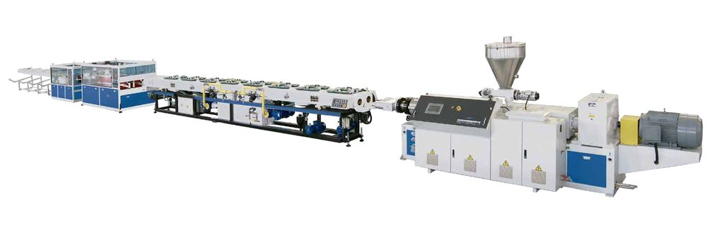PVC Dual Pipe Extrusion Line
