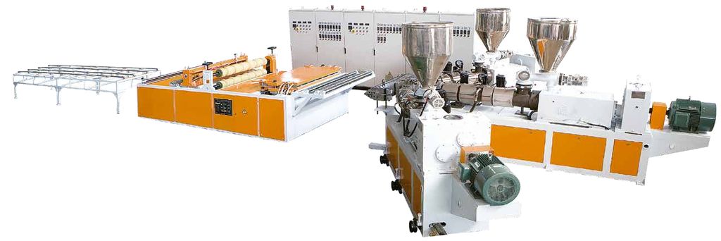 PVC Multi Layer Heat Insulation Corrugated Board Extrusion Line