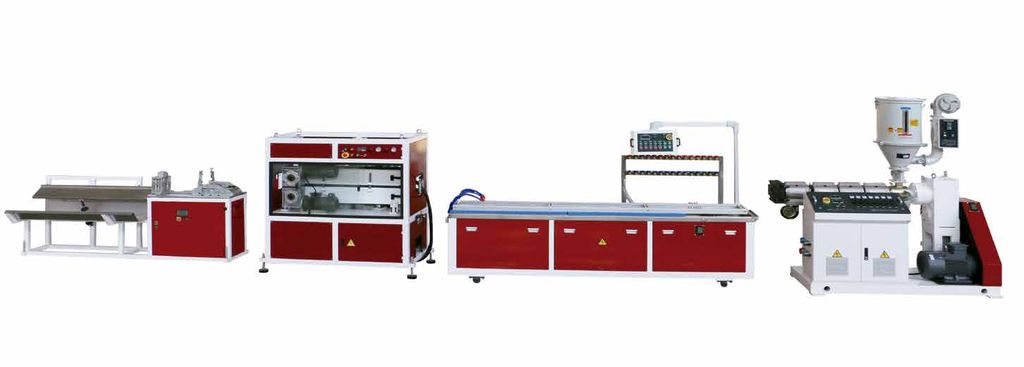 PVC、 PP、 PE、 PC、 ABS Small Profile Extrusion Line