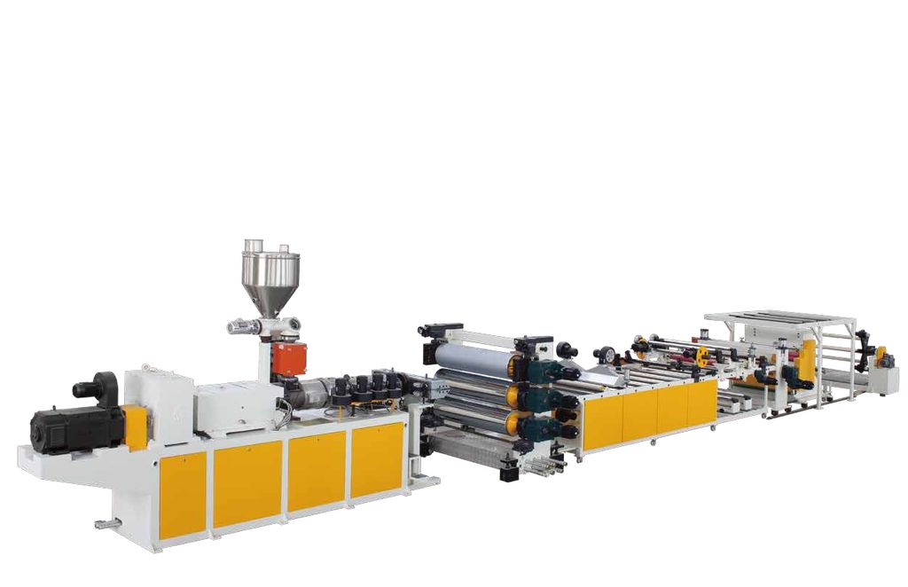 PVC Transparent Rigid Sheet and PVC Decoration Sheet Extrusion Line
