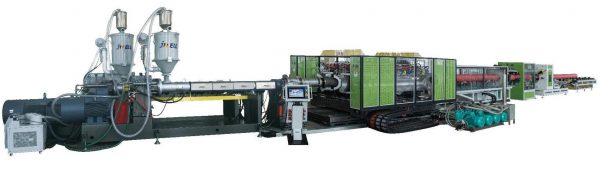 Dubbelwandige gegolfde HDPE/PP buisextrusielijn