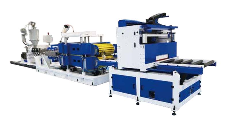 Linii de producție pentru plăci și bare prin presare rece din POM-PA-PVDF-ABS