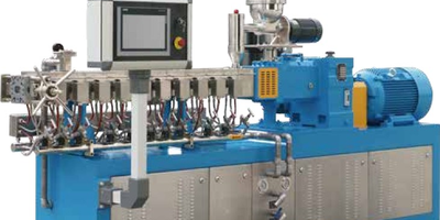 Baterie cu două șuruburi extruder mașină