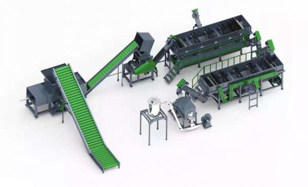 Výrobní linka na praní a recyklaci