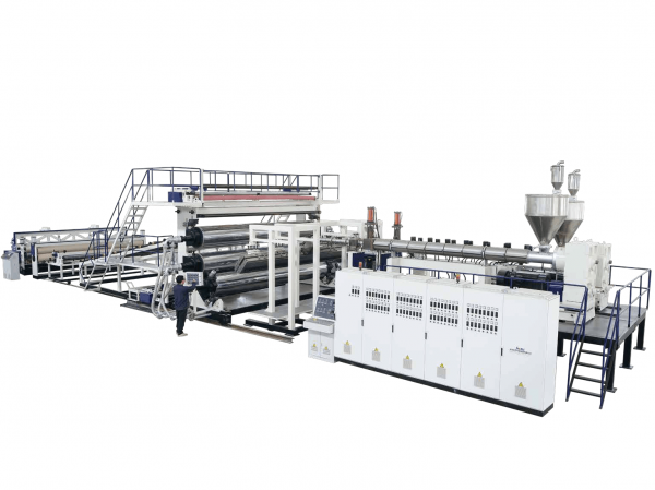 PE geomembrane extrusion line